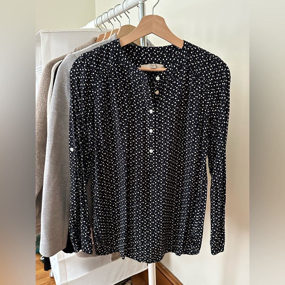 Navy blue blouse
